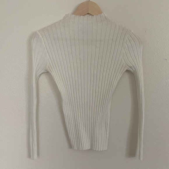 Princess Polly • The Butler Mock Neck Sweater White - Picture 6 of 7